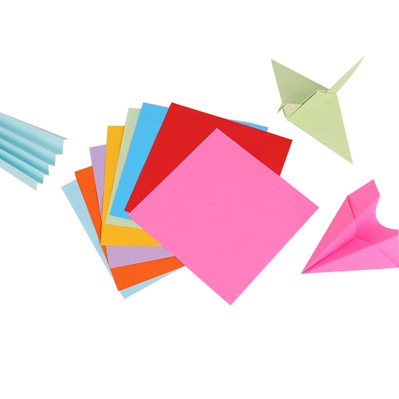 折纸彩纸套装正方形手工千纸鹤折纸幼儿园卡纸彩色厚儿童小学生专10x10产品图