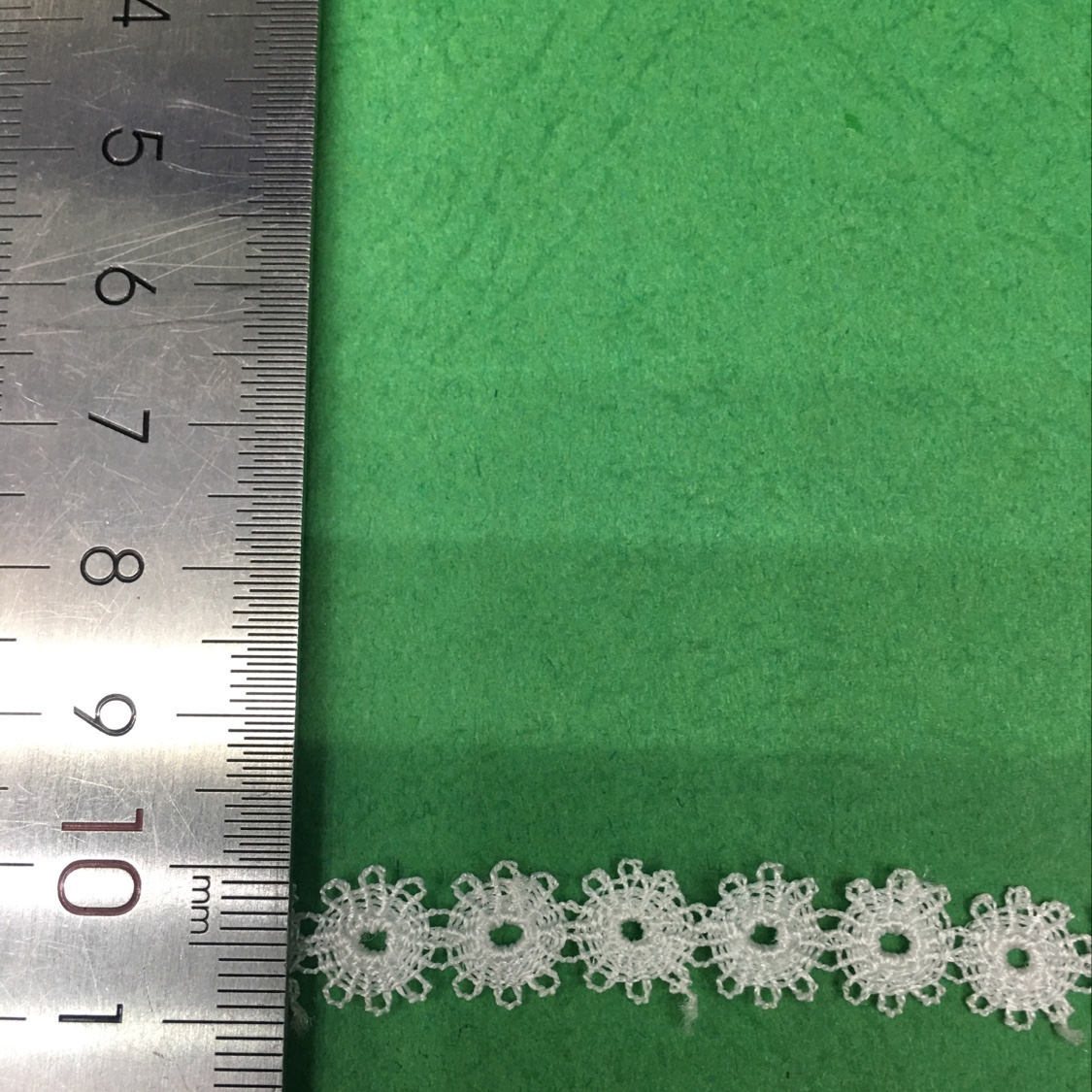 Polyester filament water-soluble polyester lace trim in stock details Picture
