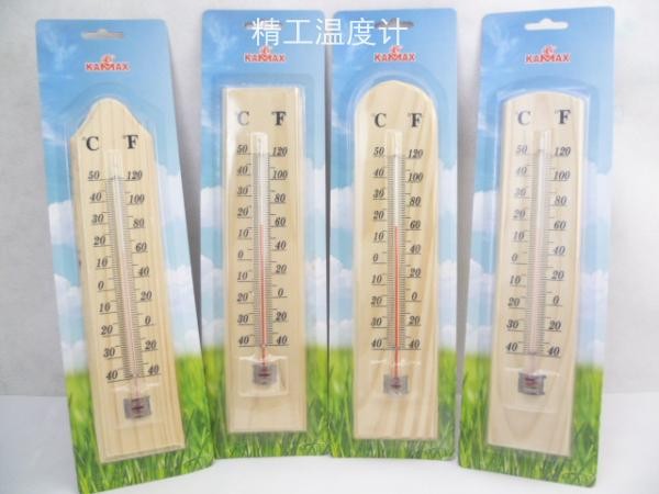 Wholesale indoor and outdoor wooden temperature glass thermometers, glass thermometers, rod thermometers and stationery detail image 4