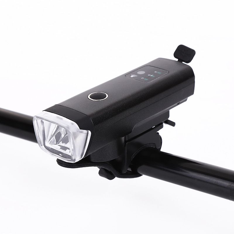 Cross-border exclusive Amazon bicycle headlight: New smart light-controlled bicycle headlight + horn for mountain cycling