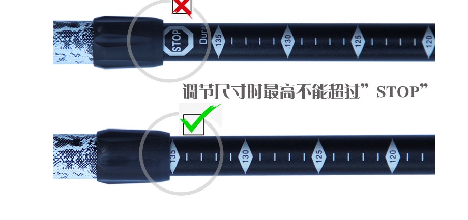 三节直柄登山杖 7075铝合金多功能EVA手杖户外运动伸缩拐杖健走杖