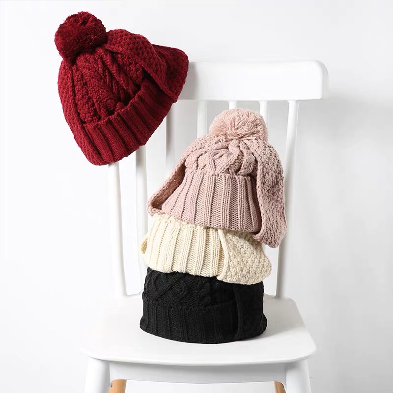 Gorro de lana industria más flor más grueso gorro de lana sombrero de punto de moda mantener caliente estilo de invierno Application Scenario