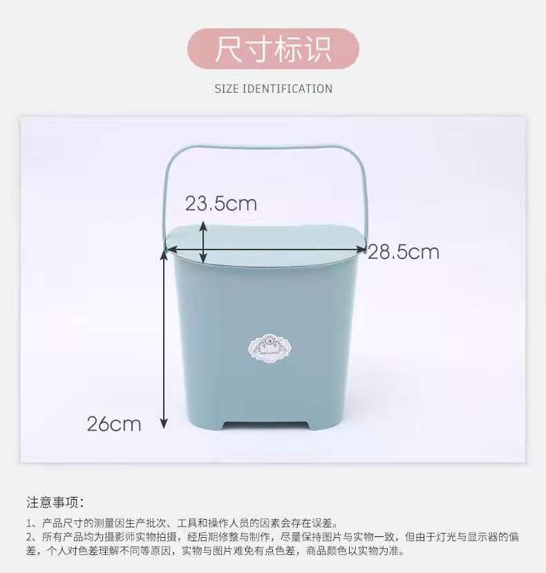 0079多功能桶便携式收纳桶塑料带盖手提可坐加厚塑料桶详情图5