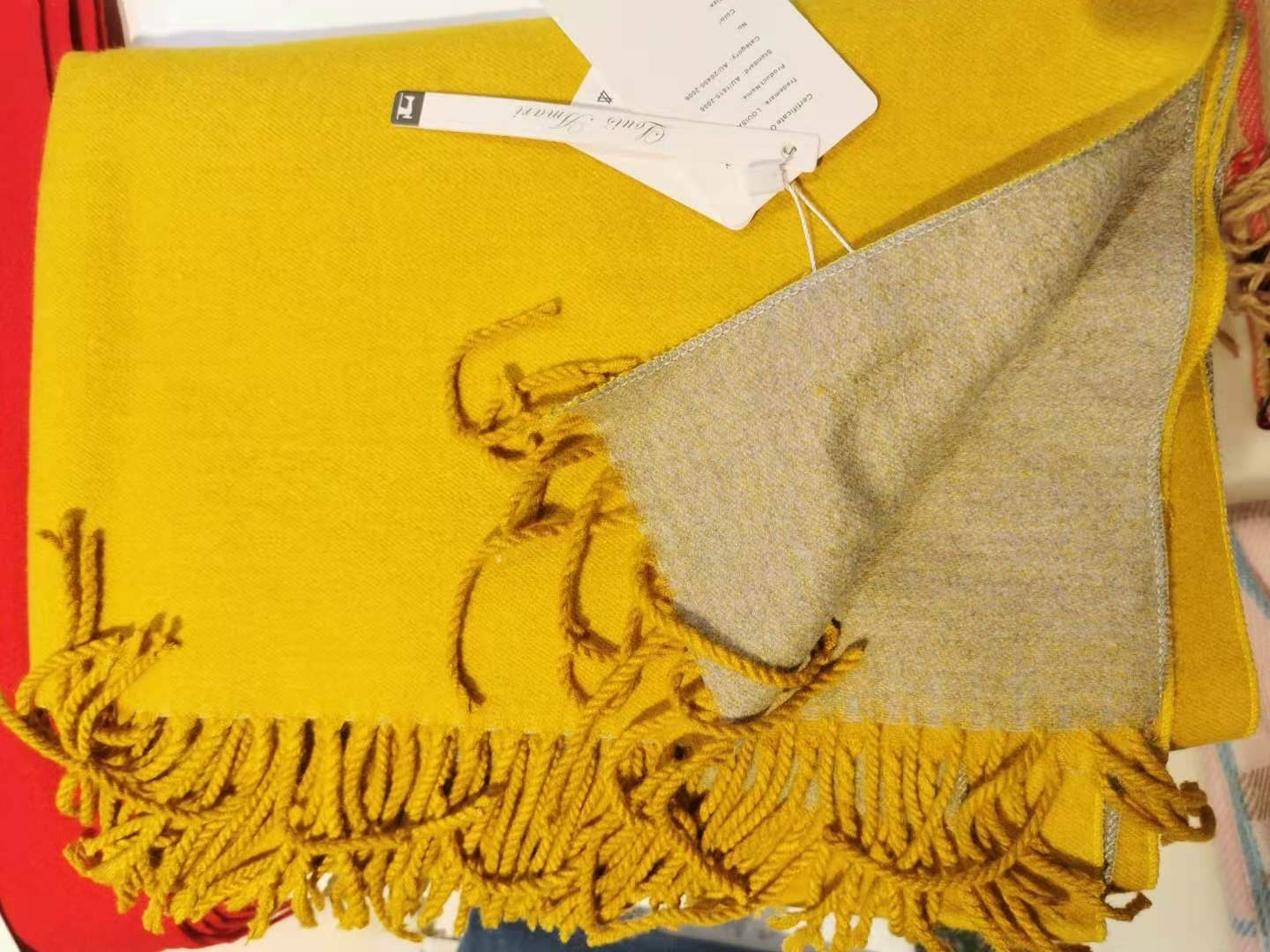 羊毛围巾女秋冬2020新款加厚保暖披肩纯色羊绒围巾 男女冬季围巾【 Louis Amari详情图12