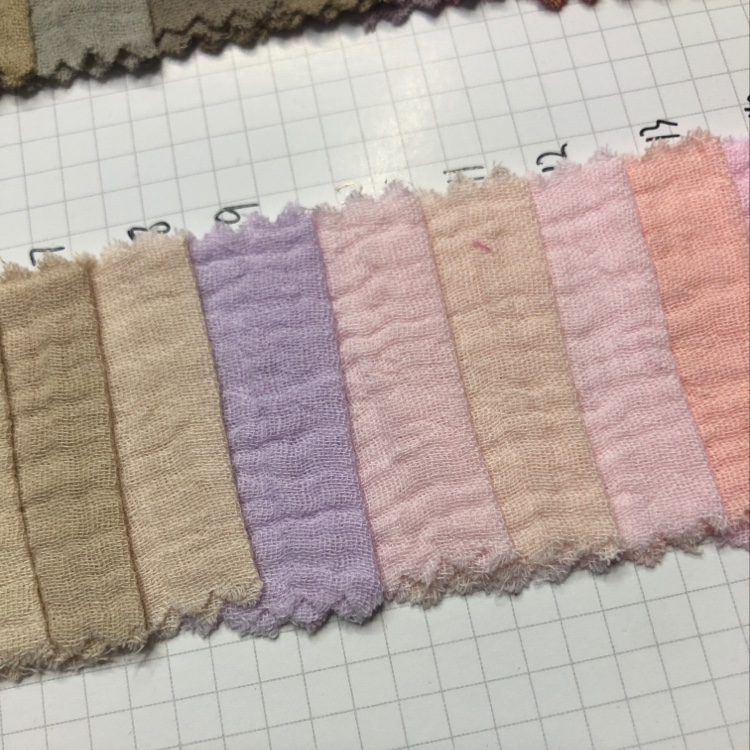 双层皱纱布面料婴儿服饰用品布料批零兼售厂家直销