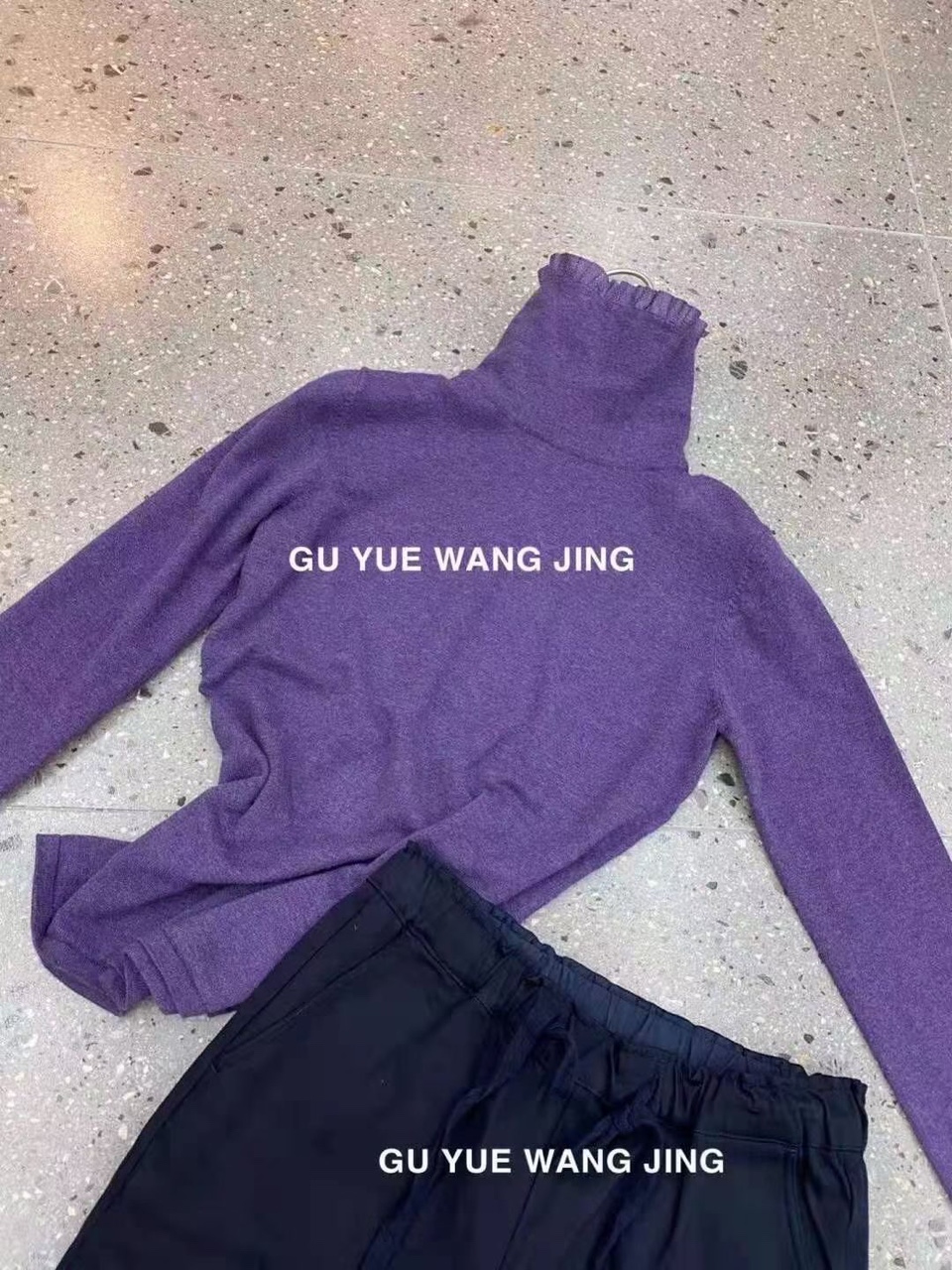 百搭打底高领保暖紫色