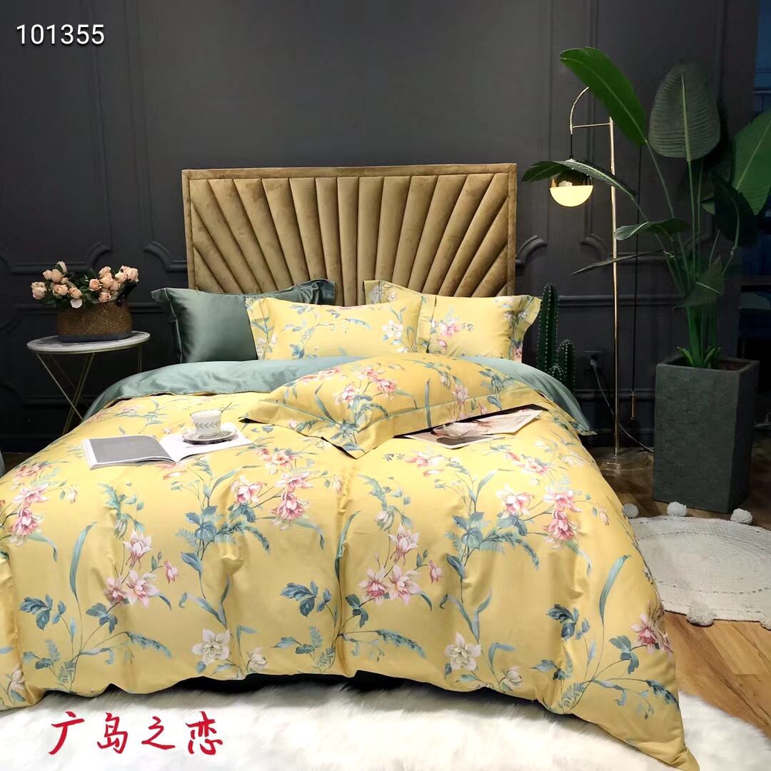 新品60支印花长绒棉四件套！床上用品家纺被套详情图6