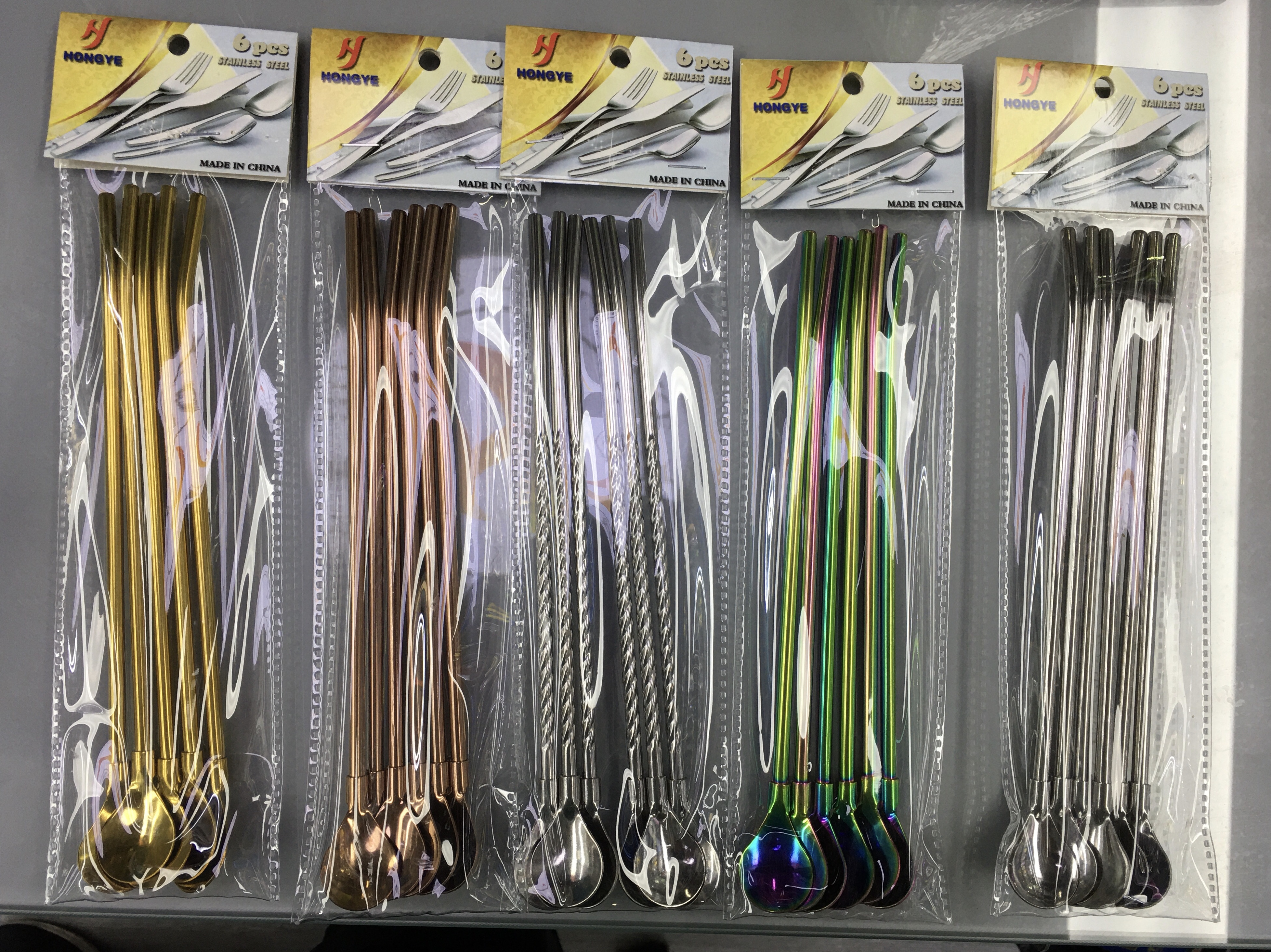 304 Material Straw Spoon details Picture