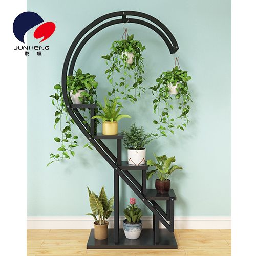 Home flower stand, flowerpot stand, balcony decoration shelf, living room simple floor-standing heart-shaped shelf A626