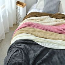 北欧流苏针织球毯毛线毯办公室空调午休毯披肩盖毯沙发休闲毯毛毯款5