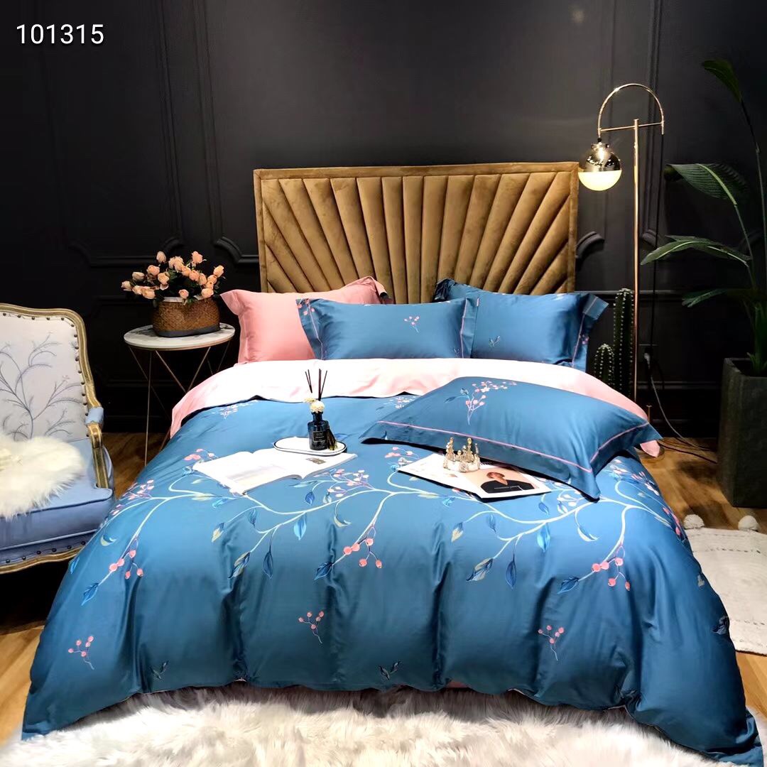 新品60支印花长绒棉四件套！床上用品家纺被套