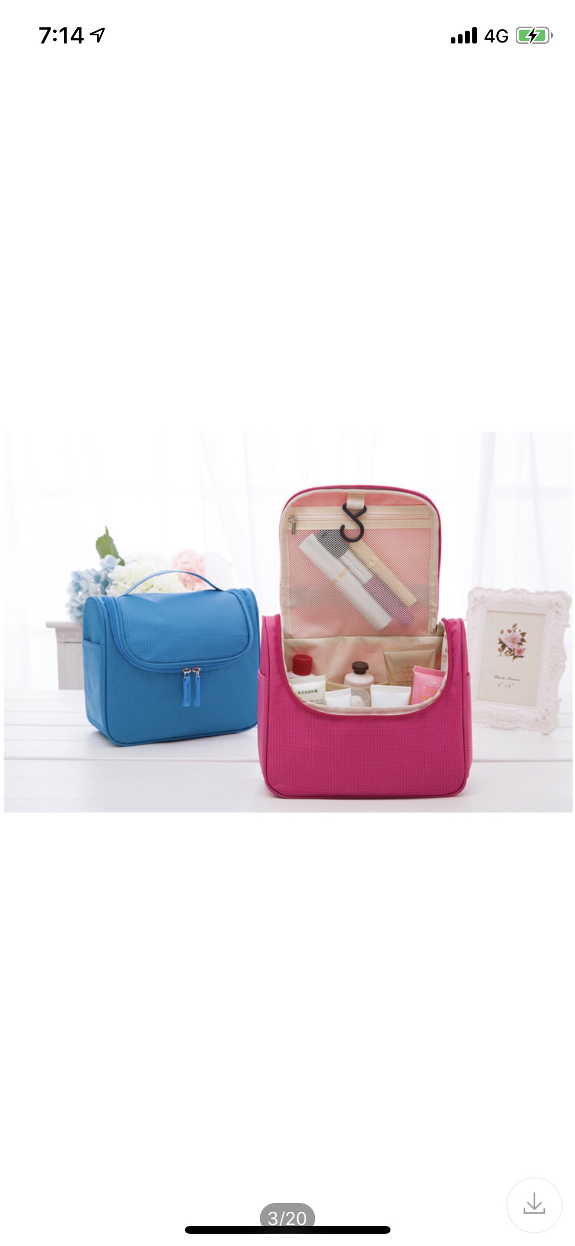 Makeup bag and toiletries bag details Picture