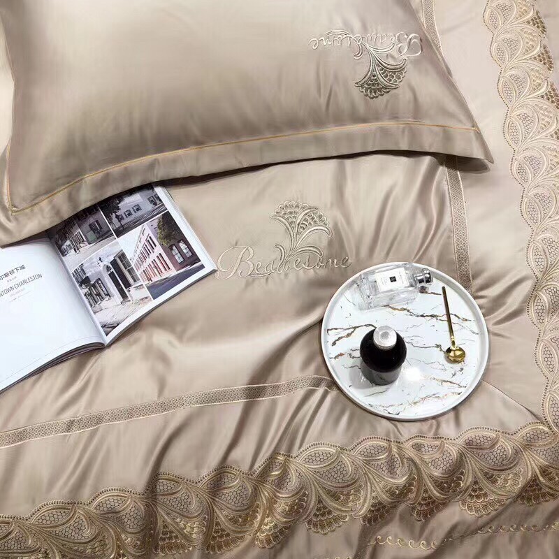 水洗真丝双股全棉蕾丝四件套床上用品家纺被套详情7