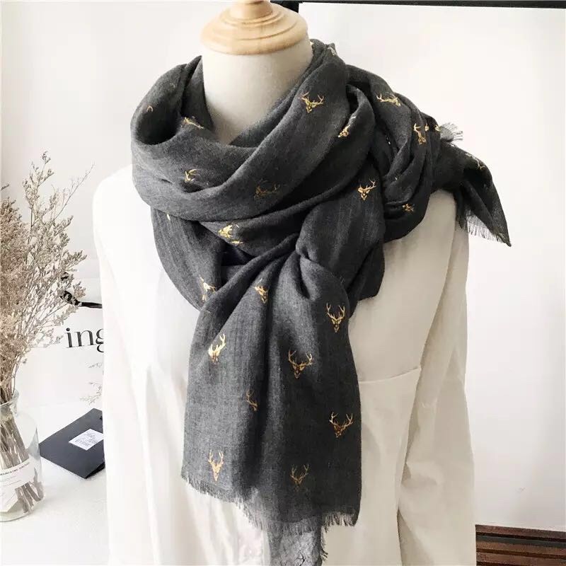 欧美经典高端女围巾两用冬超大保暖图