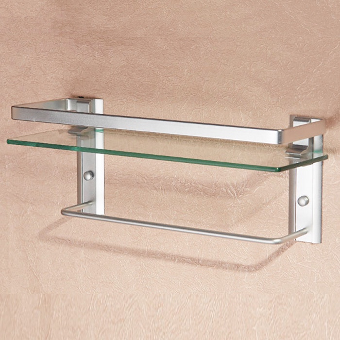 A 30-centimeter rectangular double-layer glass storage rack Item Picture
