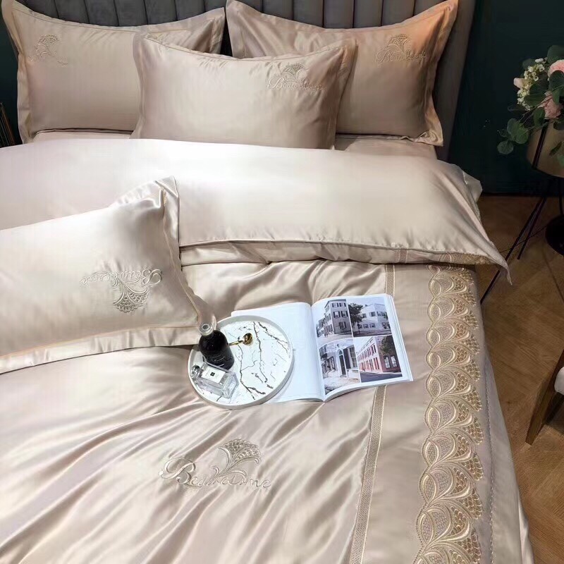 水洗真丝双股全棉蕾丝四件套床上用品家纺被套详情3