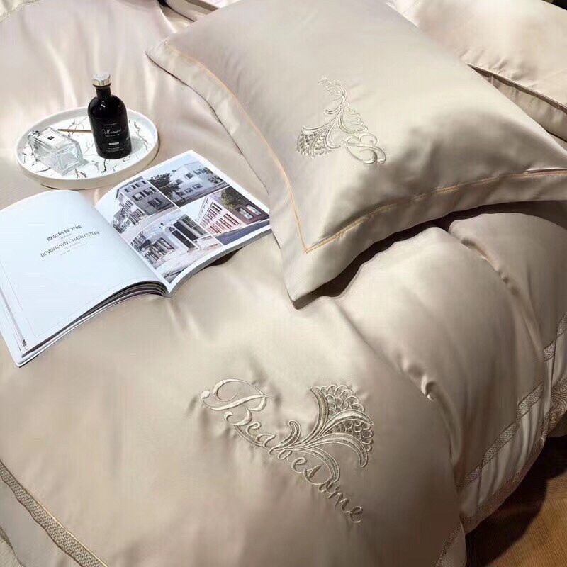 水洗真丝双股全棉蕾丝四件套床上用品家纺被套详情2