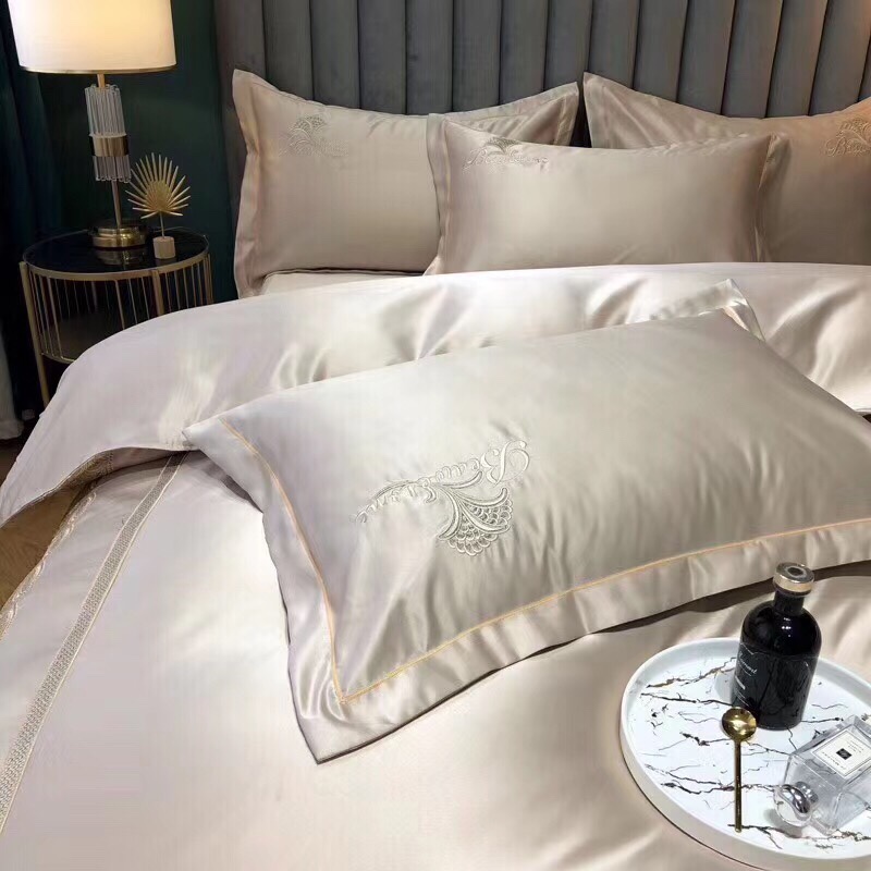 水洗真丝双股全棉蕾丝四件套床上用品家纺被套详情6