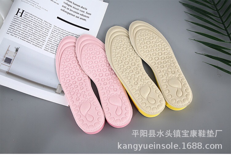 Factory direct sales and wholesale of massage insole height-increasing insoles, men's and women's casual EVA breathable sports invisible height-increasing shoes full insoles Item Picture