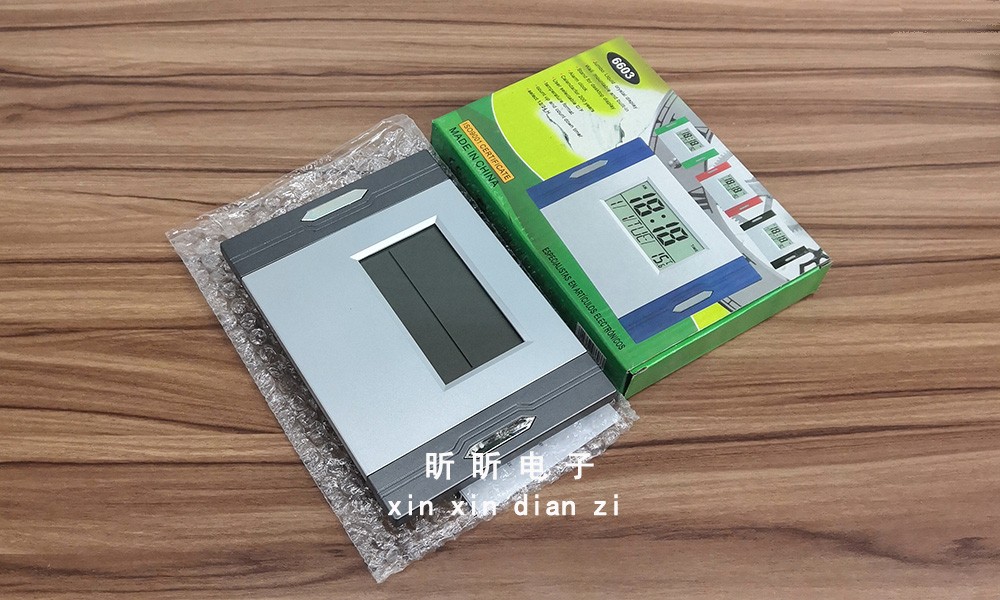 6603 perpetual calendar electronic clock, multi-functional large character clock, wall-mounted clock detail image 2