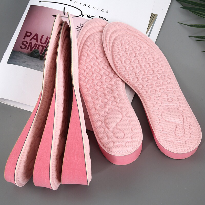 Factory direct sales and wholesale of massage insole height-increasing insoles, men's and women's casual EVA breathable sports invisible height-increasing shoes full insoles details Picture