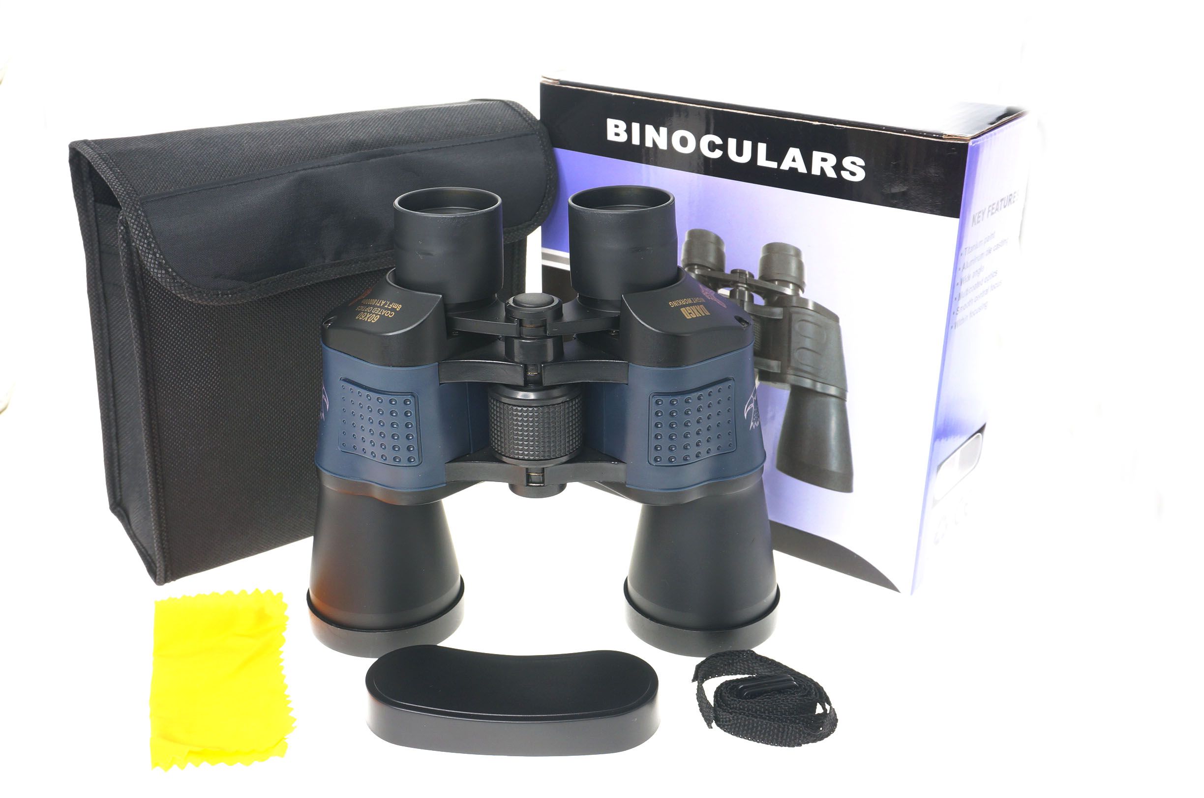 COMET Factory Direct Sale 7X50 Deep Blue Tofu Block concave dot Leather high-definition Telescope JXC750
