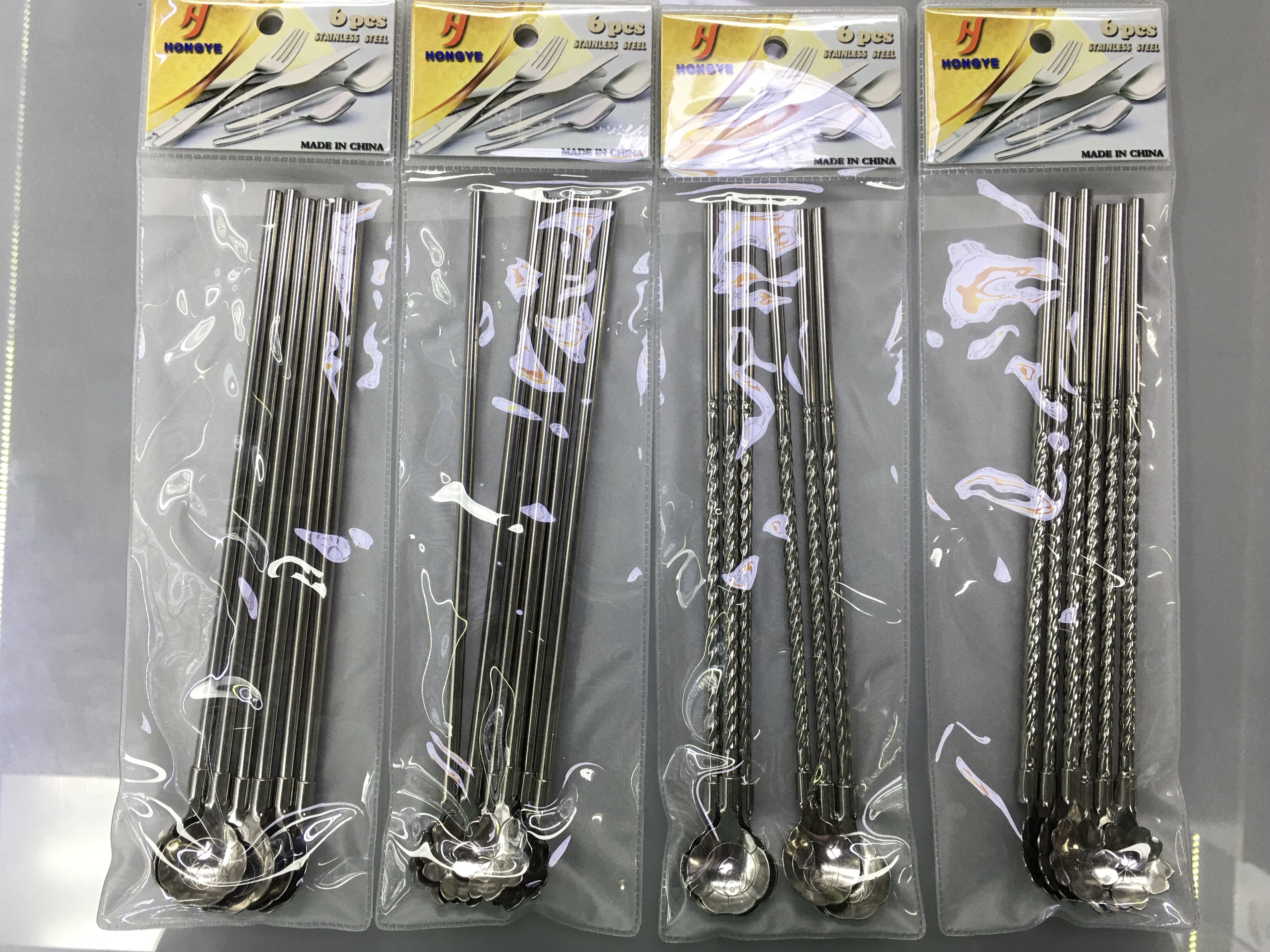 304 Material Straw Spoon full figure