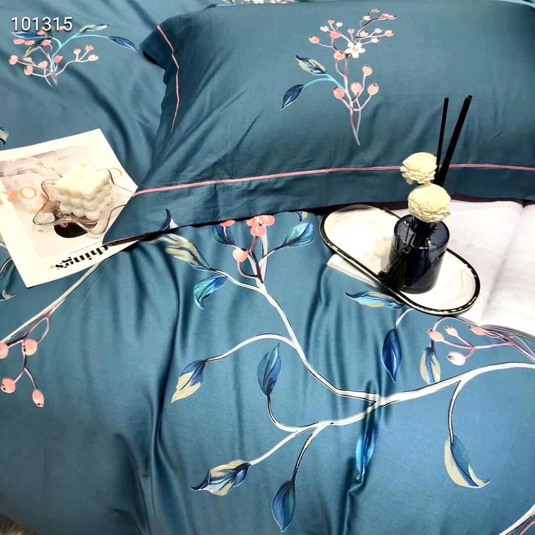 新品60支印花长绒棉四件套！床上用品家纺被套详情4