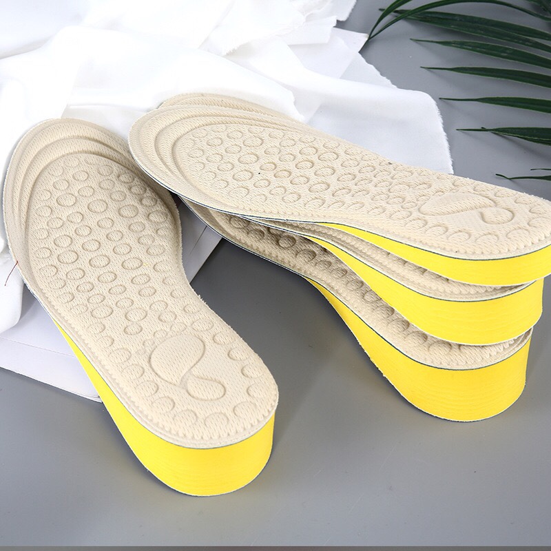 Factory direct sales and wholesale of massage insole height-increasing insoles, men's and women's casual EVA breathable sports invisible height-increasing shoes full insoles Specification image