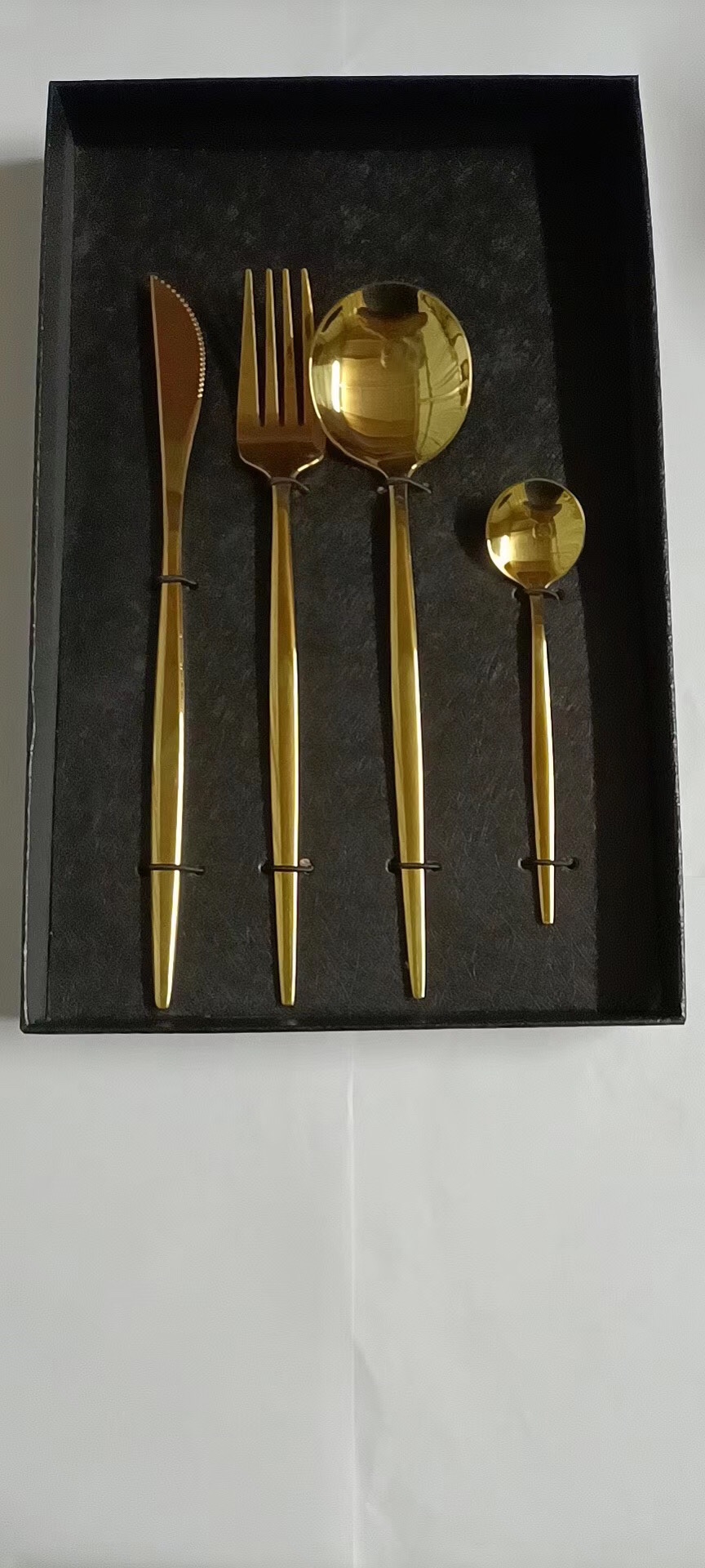 Bright Portuguese Knife, Fork And Spoon, Small Spoon, Four-Piece Set Specification drawing