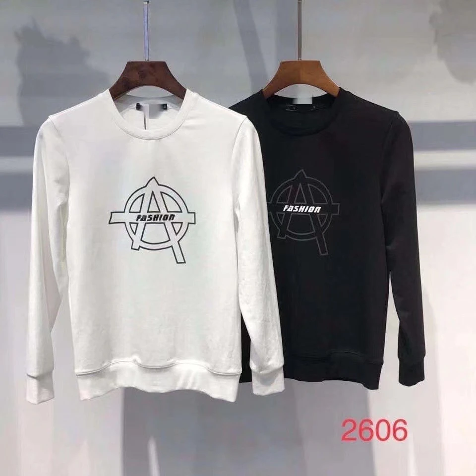 Long-sleeved T-shirts, men's autumn clothes, men's round-neck sweatshirts, T-shirts, trendy autumn clothes for men in spring and autumn detail image 1