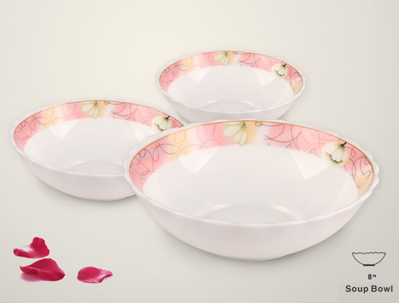 8-inch bowl, glass bowl, heat-resistant glass, opal glass bowl - 8-inch soup bowl Application Scenario