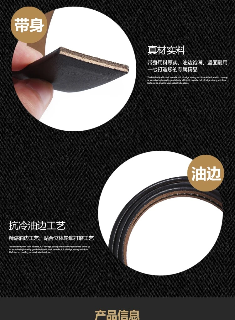 Hot-selling and best-selling men's automatic buckle belt, Korean version business casual belt, men's belt, belt manufacturer wholesale detail image 5