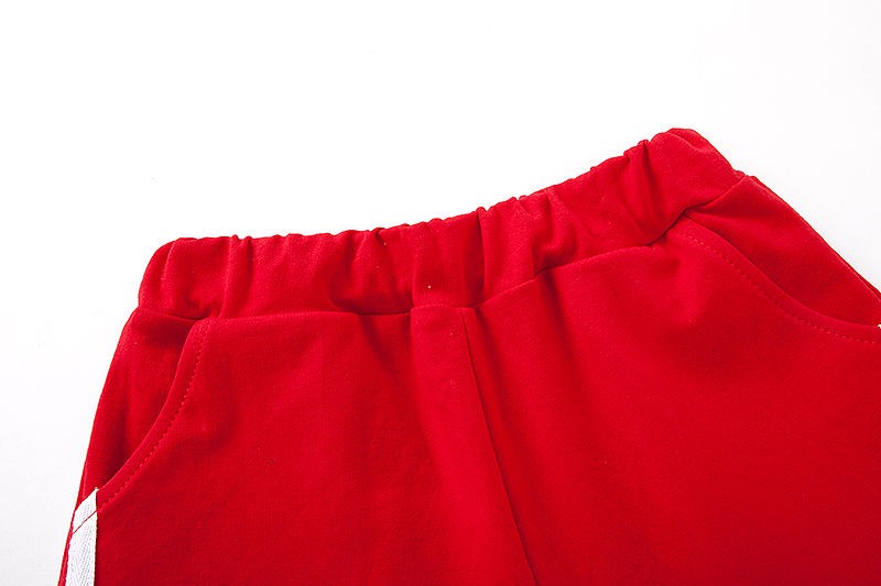 Pure cotton summer clothing for girls, fashionable two-piece set for middle and large children, stylish short-sleeved pants, sportswear, summer Korean-style set detail image 7