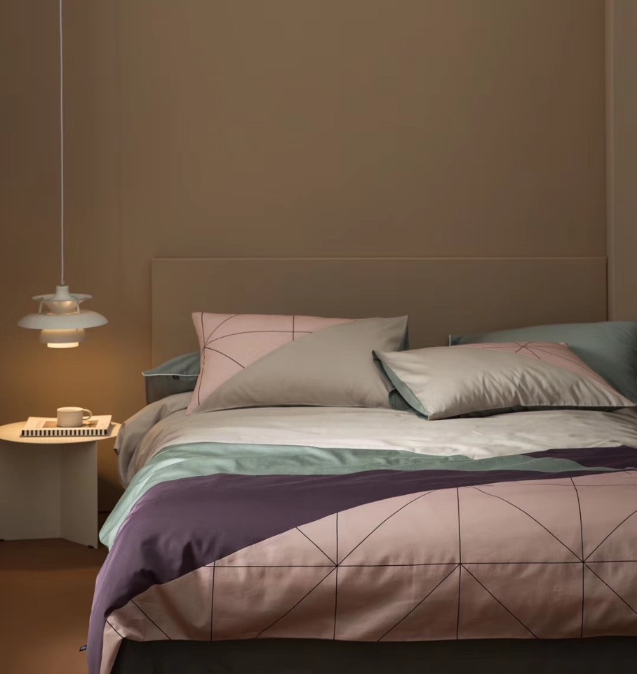 艾特丽轻奢家居床上用品纯棉四件套简欧风格被套床单枕套系列