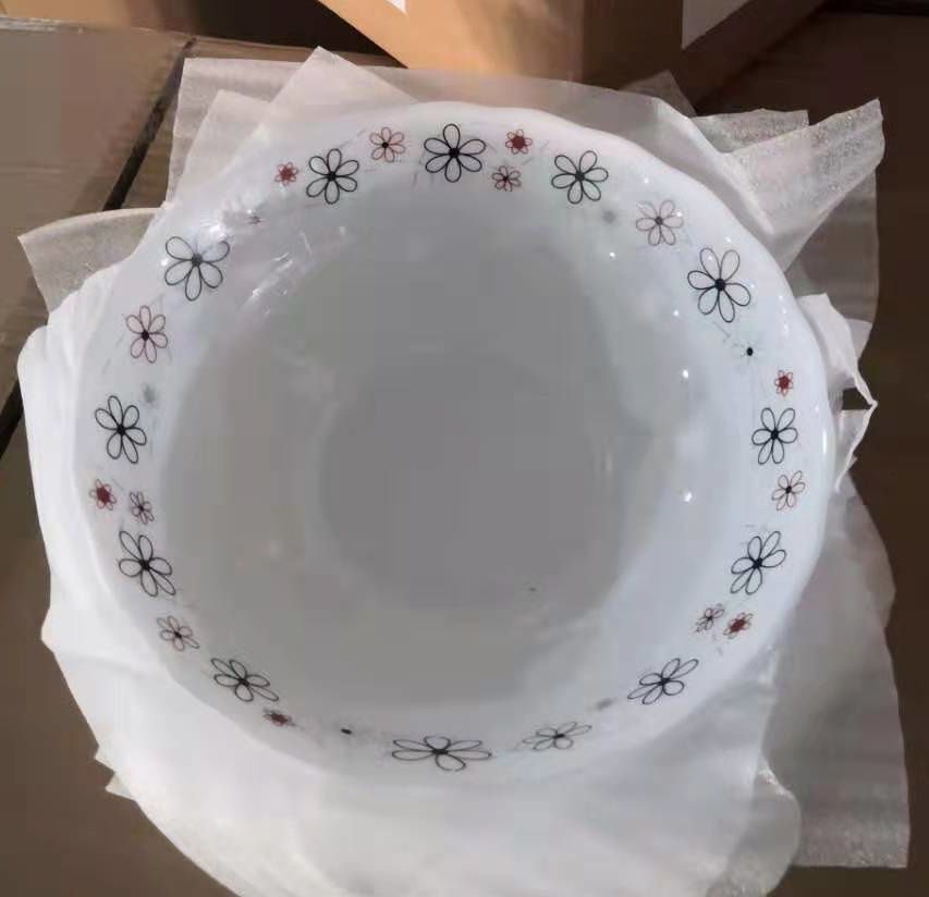 8寸碗玻璃碗耐热玻璃乳白玻璃碗-8寸汤碗 soup bowl产品图