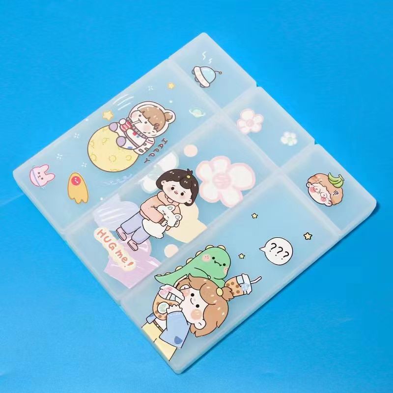 Stationery school custom frosted transparent clear pp plastic pencil box case full figure