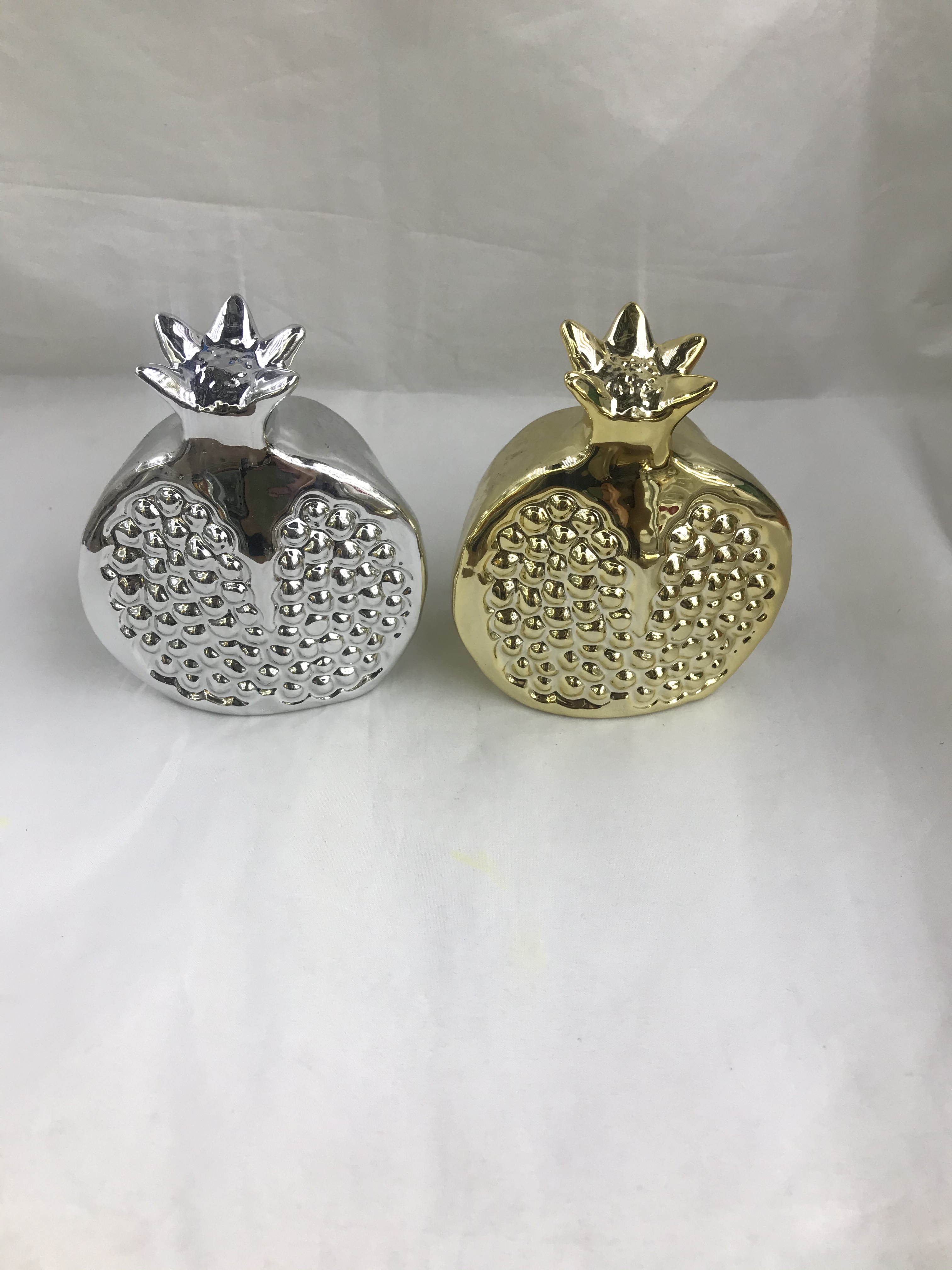 Ceramic electroplated fruit ornaments, pomegranate ornaments, pear ornaments, apple ornaments detail image 4