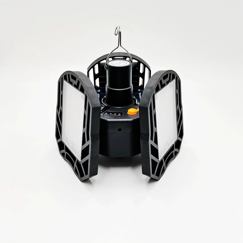 Long gen Flashlight XF-701 Solar Energy folding deformation tri-leaf lamp USB charging hook FLYING saucer leaf tent lamp courtyard lighting thumbnail