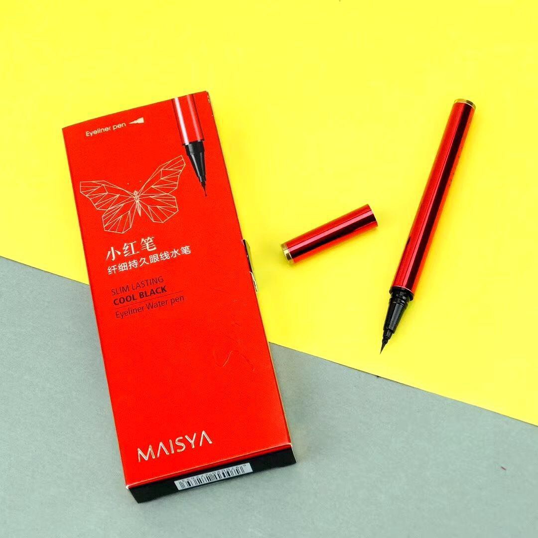 0.8ml MAISYA 玛之雅 笔触轻盈 浓郁魅黑小红笔纤细持久眼线水笔详情图3