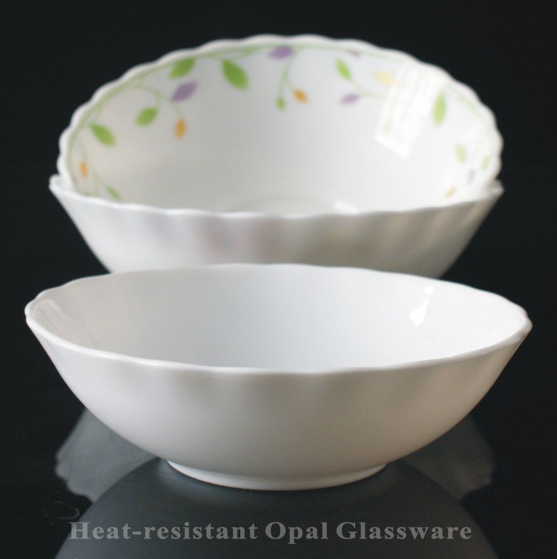 8寸碗玻璃碗耐热玻璃乳白玻璃碗-8寸汤碗 soup bowl细节图