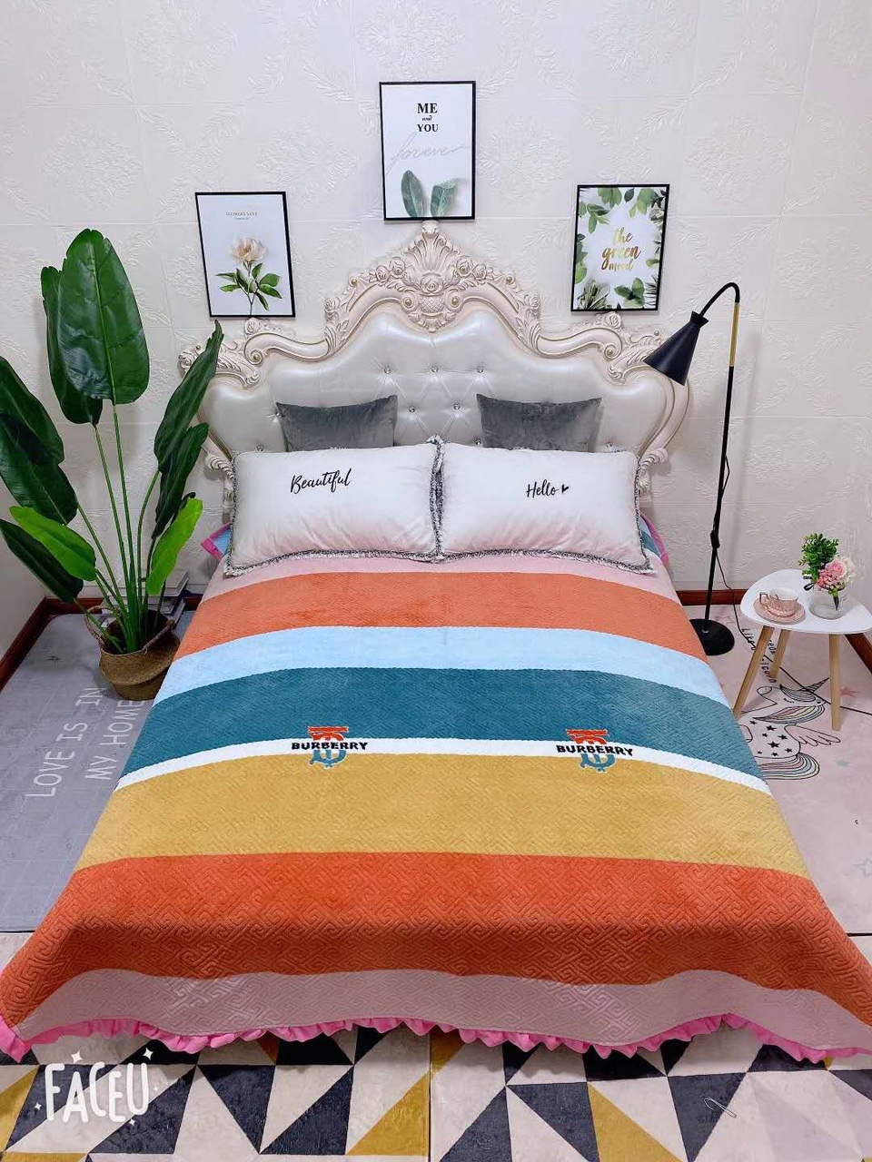 200*230卡通保暖加厚床盖4