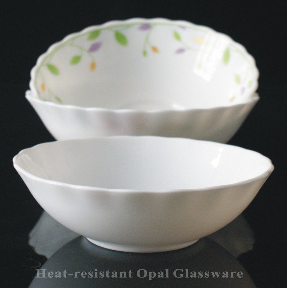 8寸碗玻璃碗耐热玻璃乳白玻璃碗-8寸汤碗 soup bowl详情图1