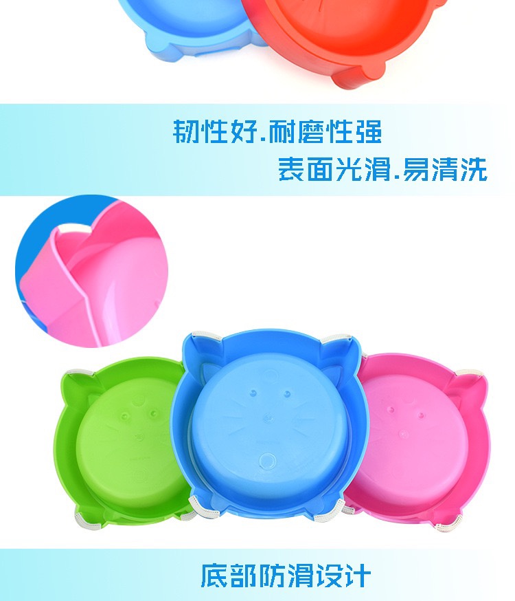 Pet Supplies Pet food utensils Pet Bowl Cat dog General purpose bowl Small dog cartoon plastic bowl Non-slip dog bowl undefined