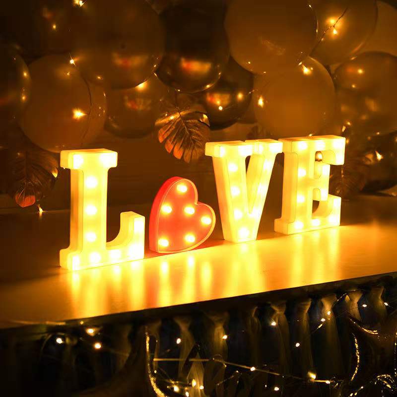 Letter light proposal proposal birthday wedding decoration light