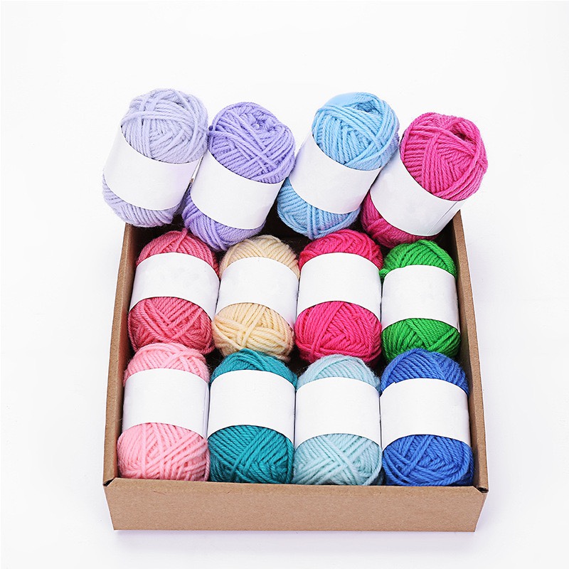 Factory direct sales of handmade DIY acrylic polyester yarn sets detail image 13