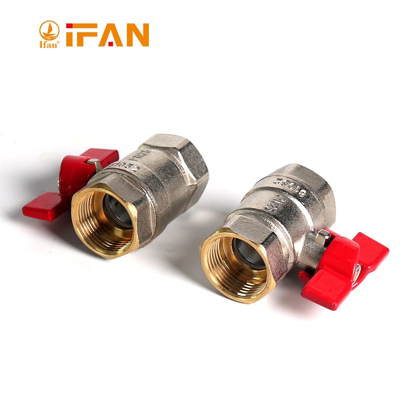 IFAN Factory direct sales 81068 internal thread ball valve, 3/4FF-B copper ball valve, butterfly handle ball valve detail image 3