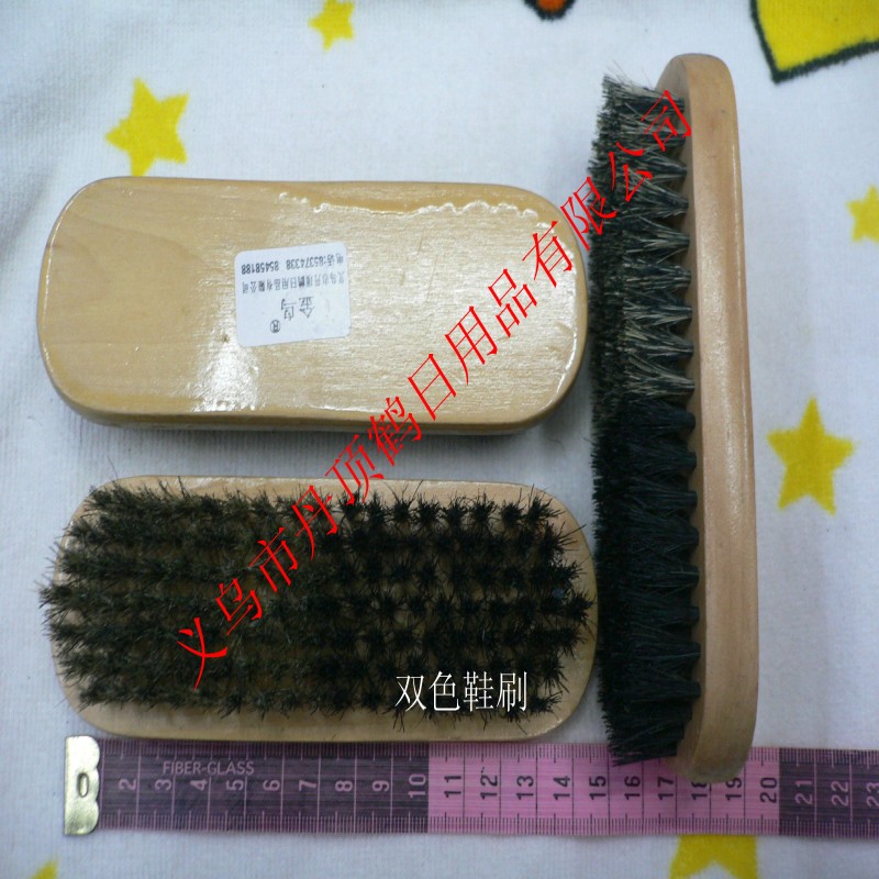 鞋刷 木制鞋刷 鞋刷批发 双色鞋刷 shoe brush详情图4