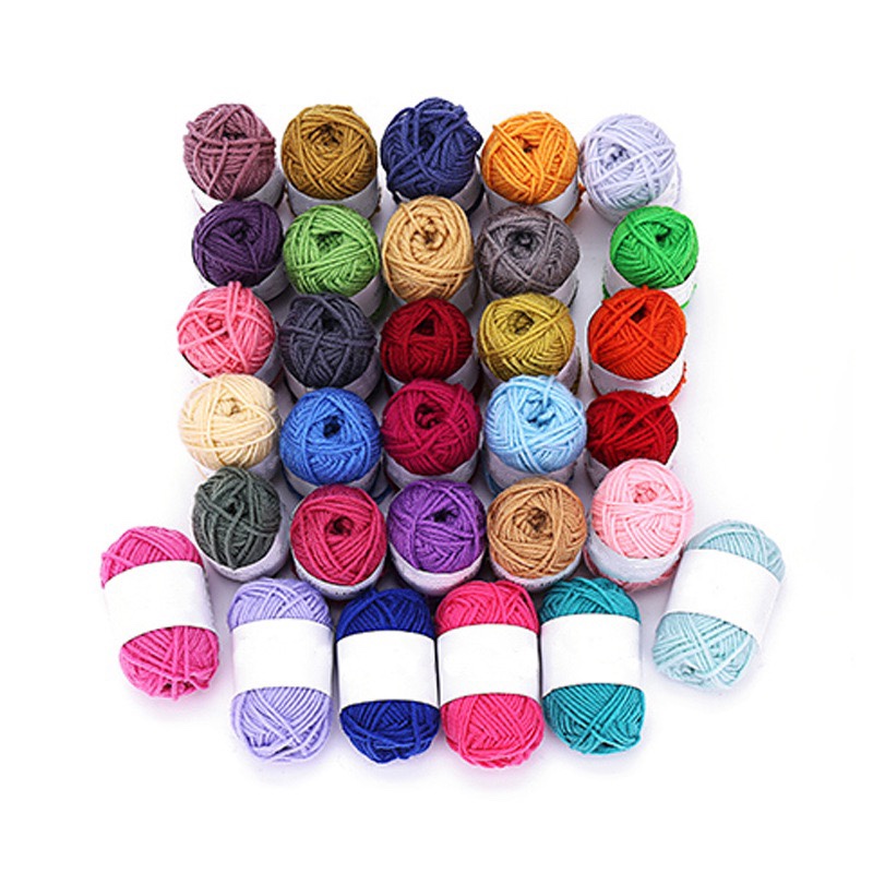 Factory direct sales of handmade DIY acrylic polyester yarn sets detail image 11