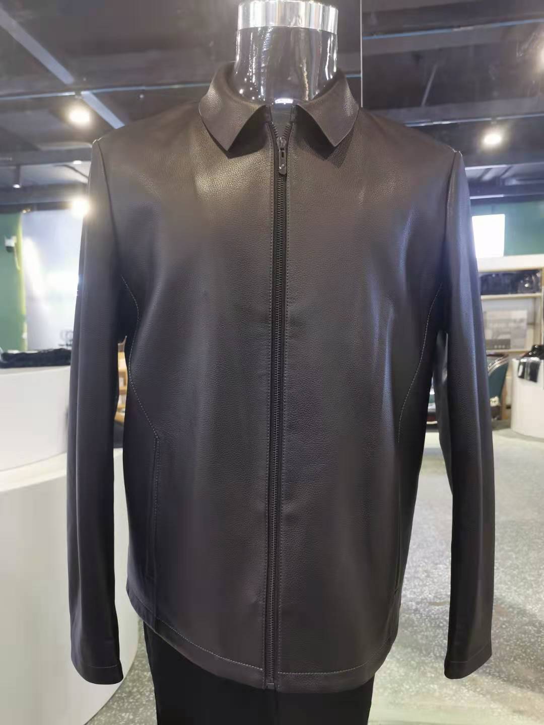 澳洲路易阿玛瑞2020新款皮衣绵羊皮真皮皮衣秋冬款